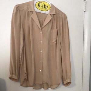 Harve Bernard Silk blouse cream